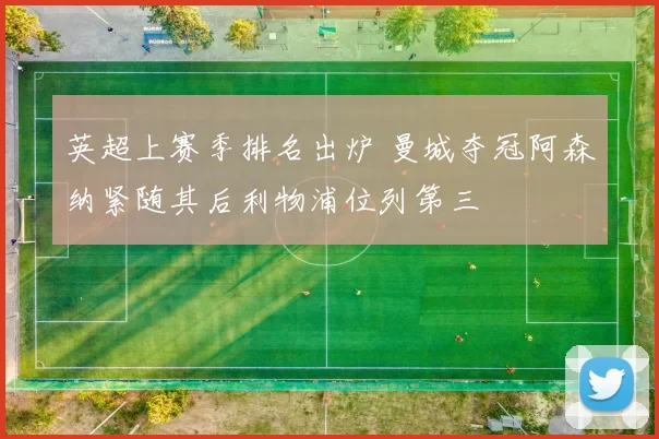 英超上赛季排名出炉 曼城夺冠阿森纳紧随其后利物浦位列第三