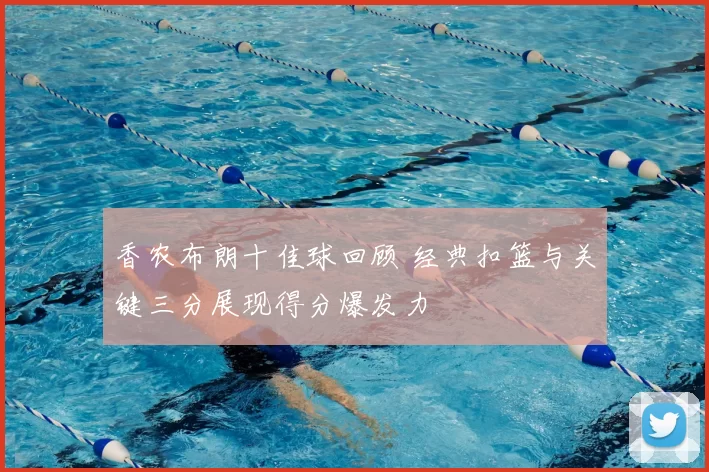 香农布朗十佳球回顾 经典扣篮与关键三分展现得分爆发力